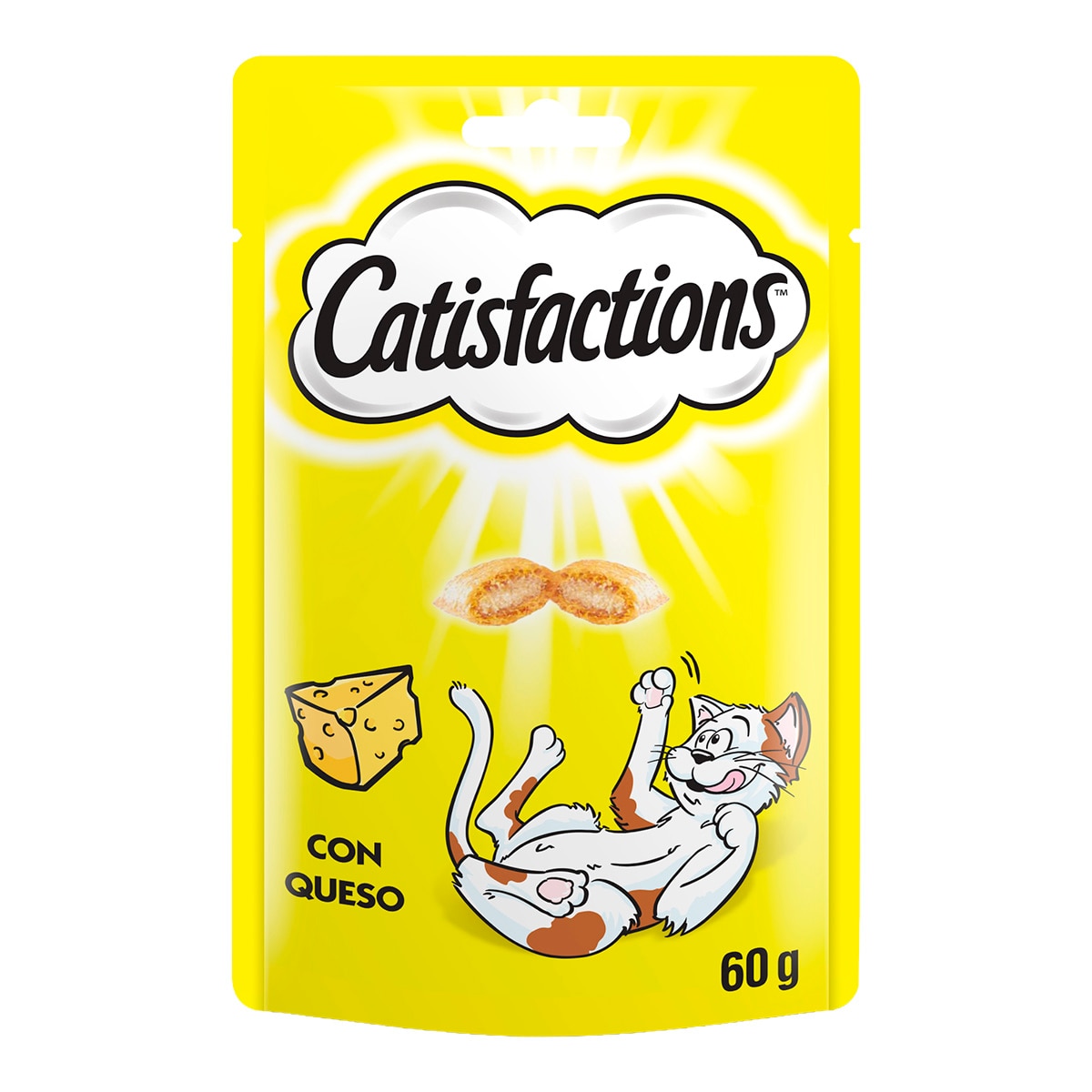 Imagen 0 de Snack para gatos adultos Catisfactions queso 60 g