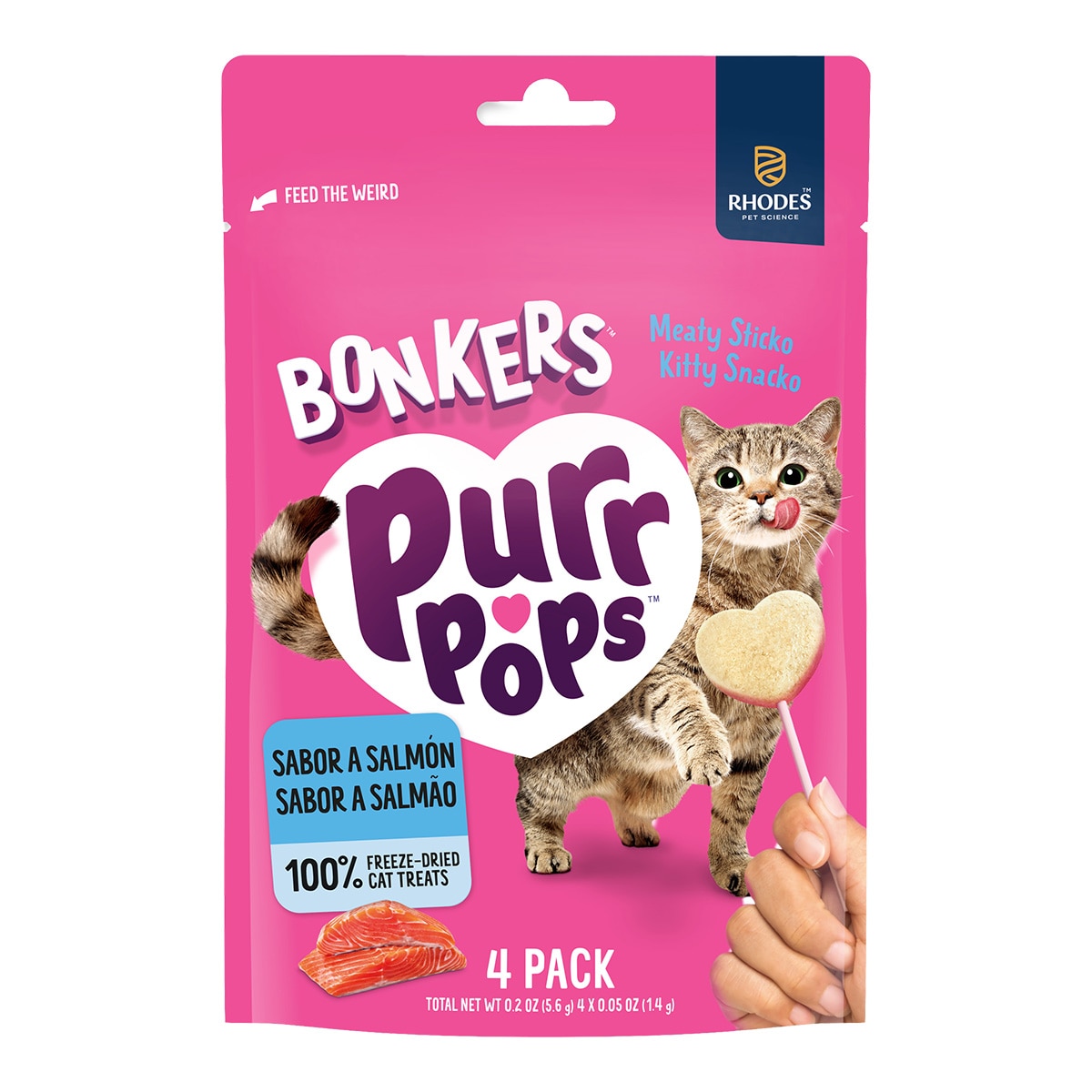 Imagen 0 de Piruletas sabor salmón Purr Pops para gatos 5,6 g