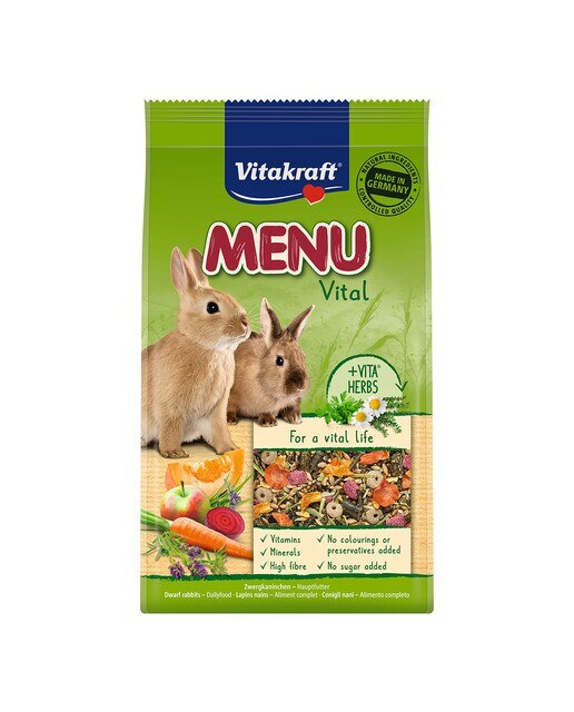 Menú para conejos enanos Vitakraft Vital 2