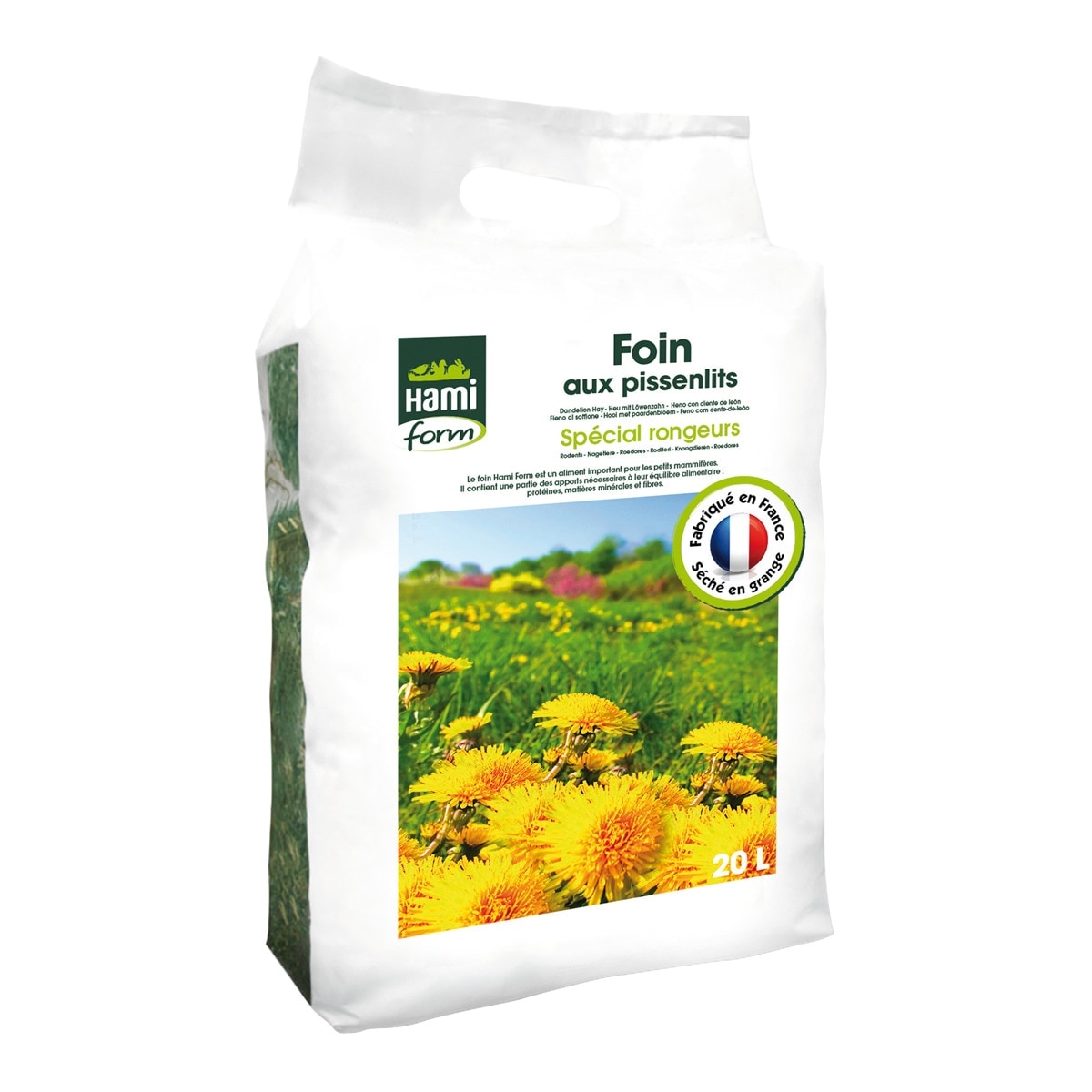 Hamiform - Heno para conejos y roedores Hamiform Dientes de León 20 L