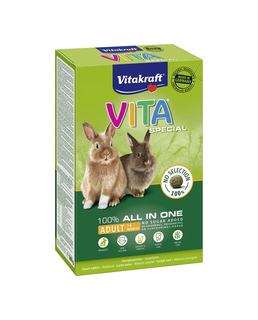 Vitakraft - Pienso para conejos adultos Vitakraft Vita Special 600 g
