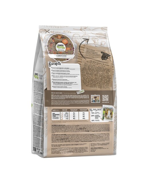 Pienso para conejos adultos toys y minis Cunipic Premium Natural grain free 2,5 kg 2