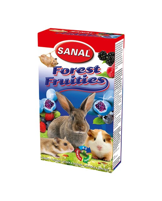Sanal - Snack para conejos y roedores adultos frutas del bosque 50 g