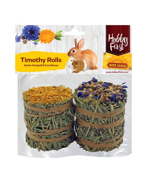 Hobby First - Snack para conejos y roedores Hobby First flores 2 x 100 g