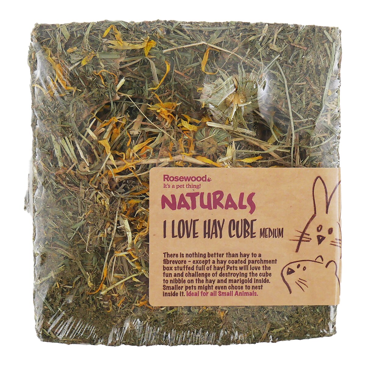 Imagen 2 de Comida para conejos y roedores adultos Rosewood heno de pradera 140 g