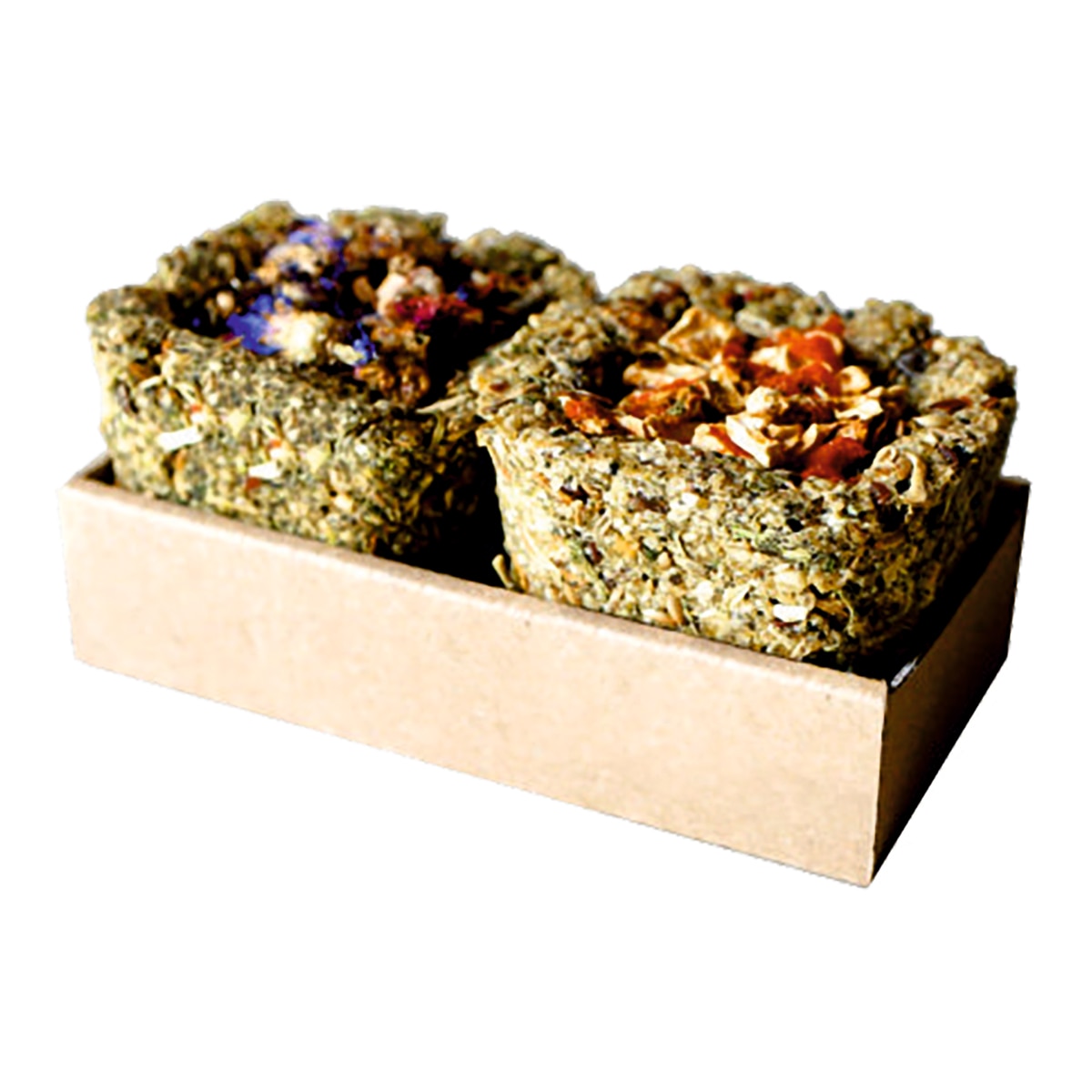 Imagen 2 de Snack para conejos y roedores I Cestini Mix verduras y flores Gimbi 2 x 75 g