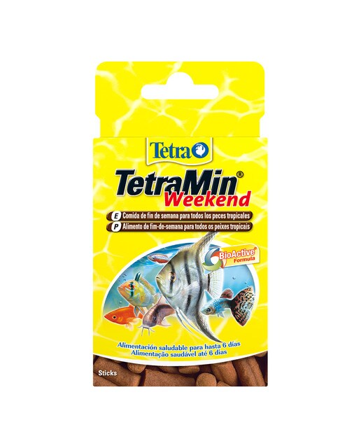 Tetra - Comida para peces tropicales Tetra Min Weekend vacaciones 20 sticks
