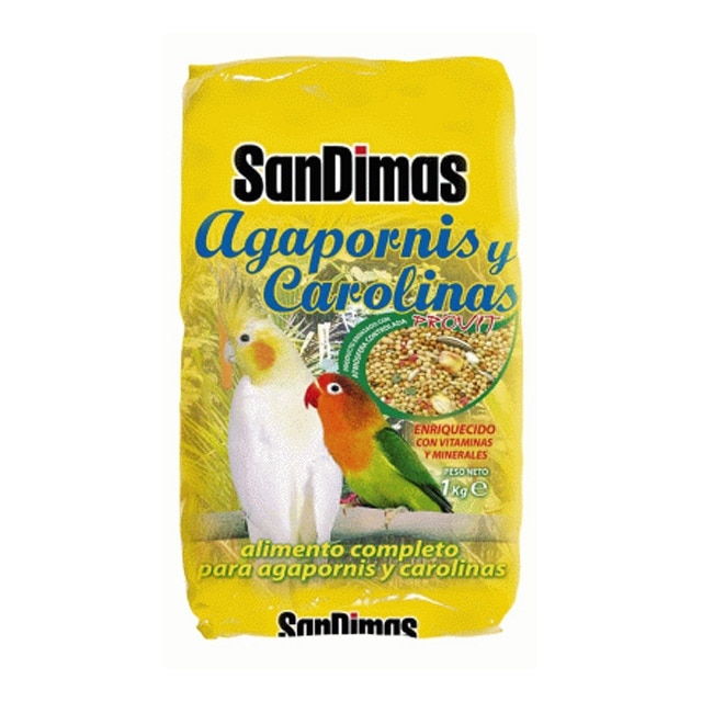 San Dimas - Alimento completo para Agapornis y Carolinas San Dimas 1 kg.