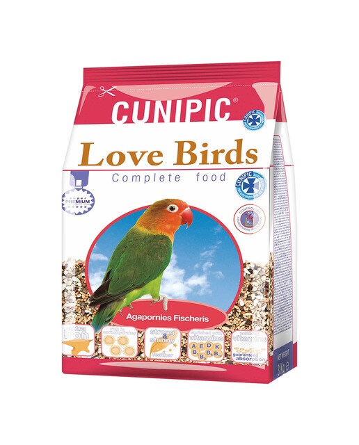 Cunipic - Alimento para agapornis Cunipic Love Birds super premium 3 kg
