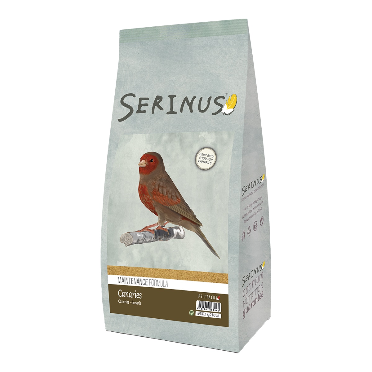 Serinus – Pienso para canarios Serinus Fórmula Mantenimiento. 1 Kg