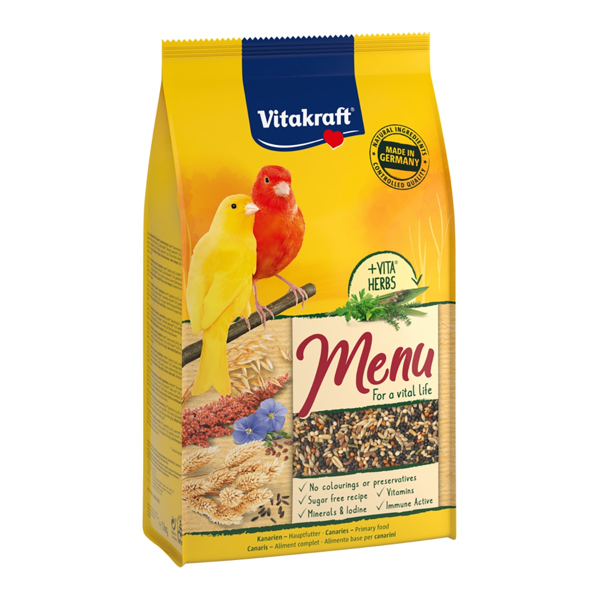 Alimento para pájaros Vitakraft menú canarios 1 kg 1