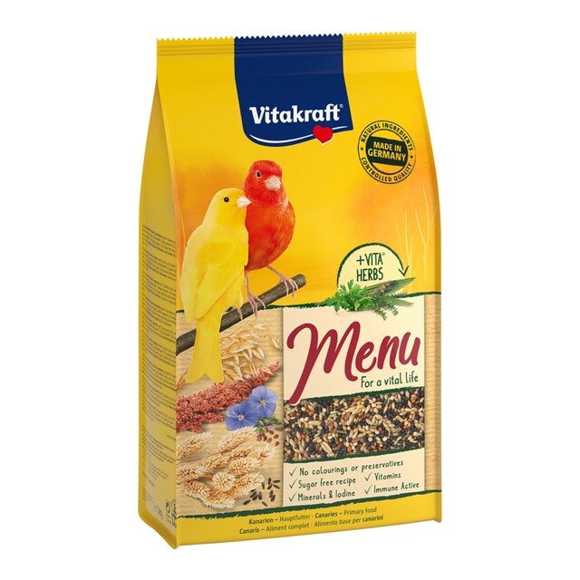 Alimento para pájaros Vitakraft menú canarios 1 kg
