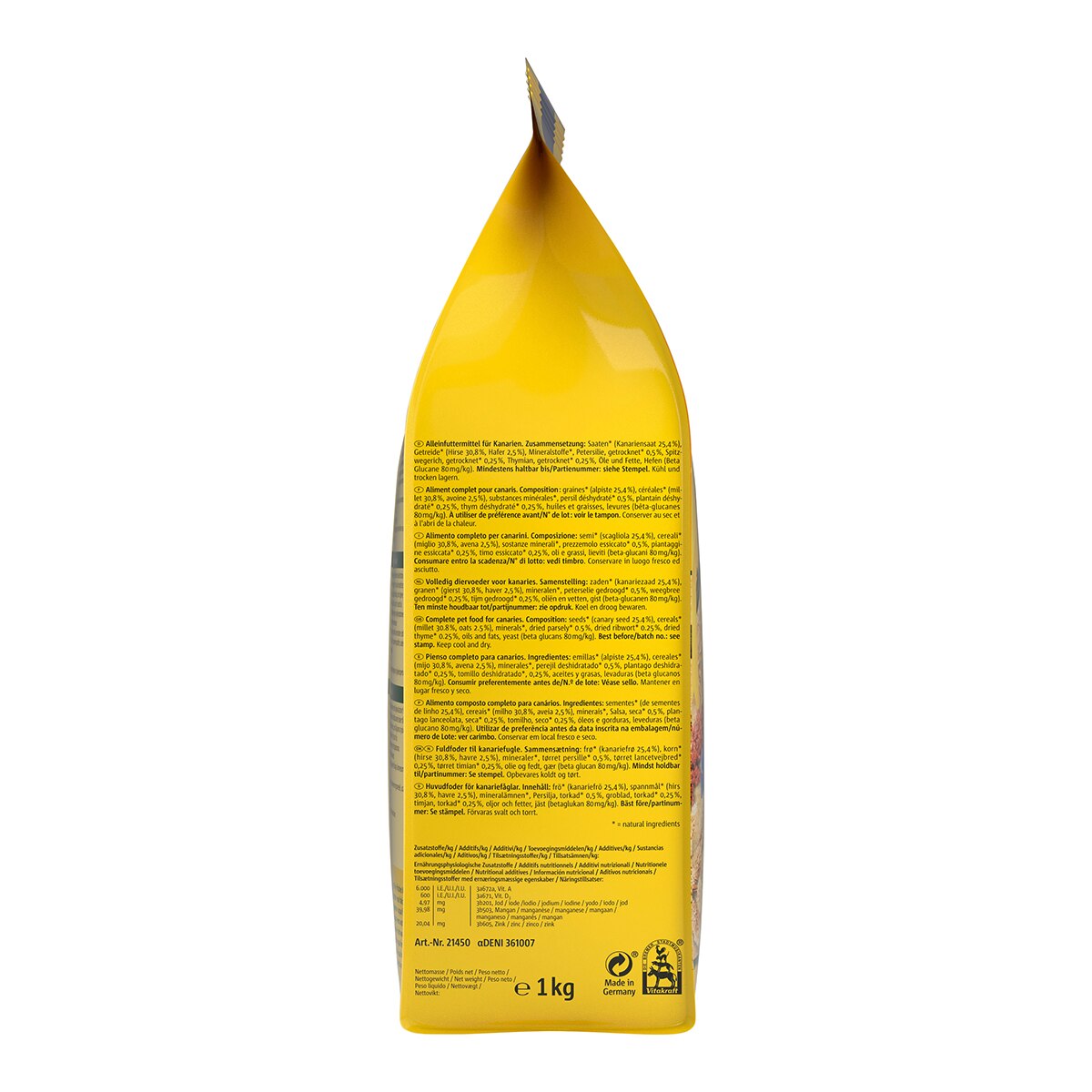 Alimento para pájaros Vitakraft menú canarios 1 kg 3