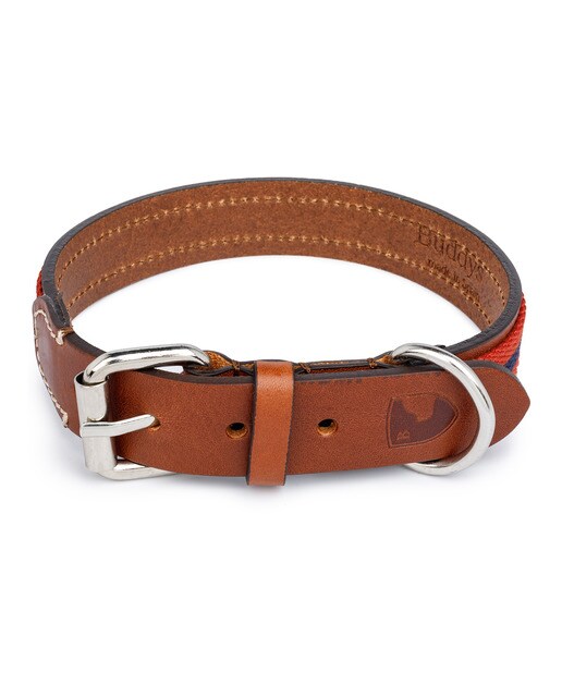 Imagen 2 de Collar Buddys para perros Baseball Rojo