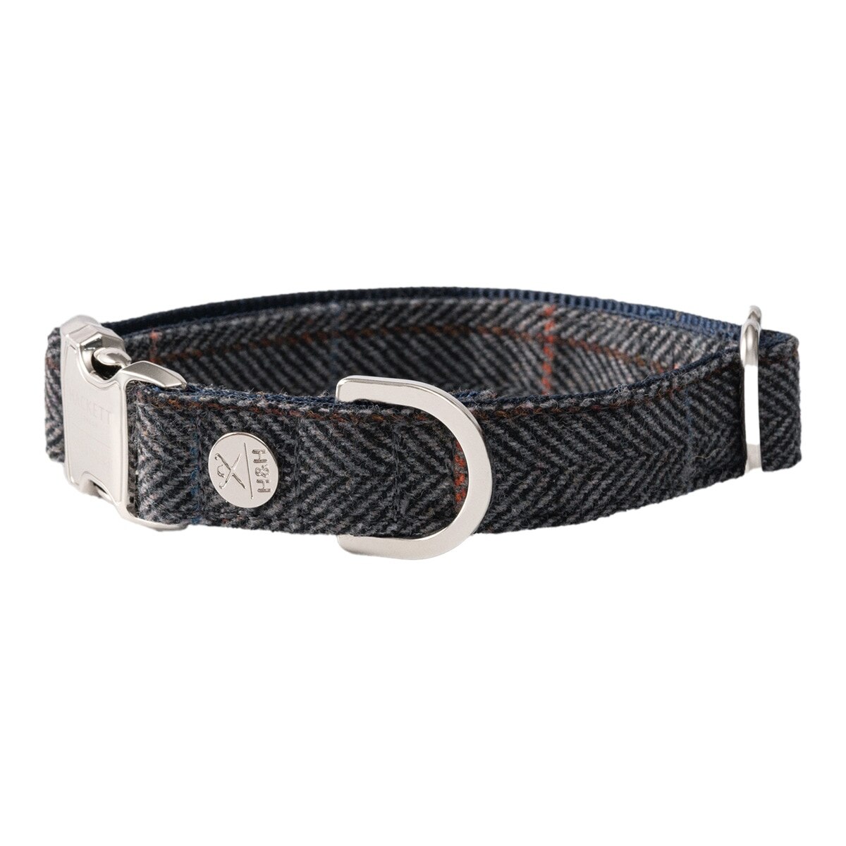 Hackett – Collar Hackett para perros Tweed. Gris Talla M
