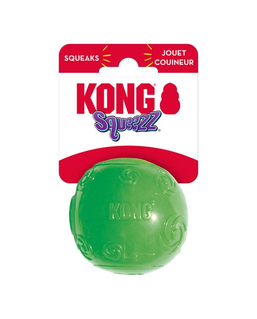 Juguete Kong para perros Squeezz Pelota Azul-3