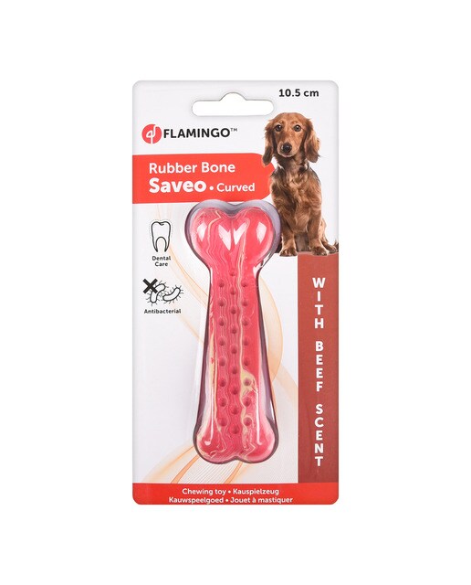 Flamingo - Juguete Flamingo para perros hueso ternera