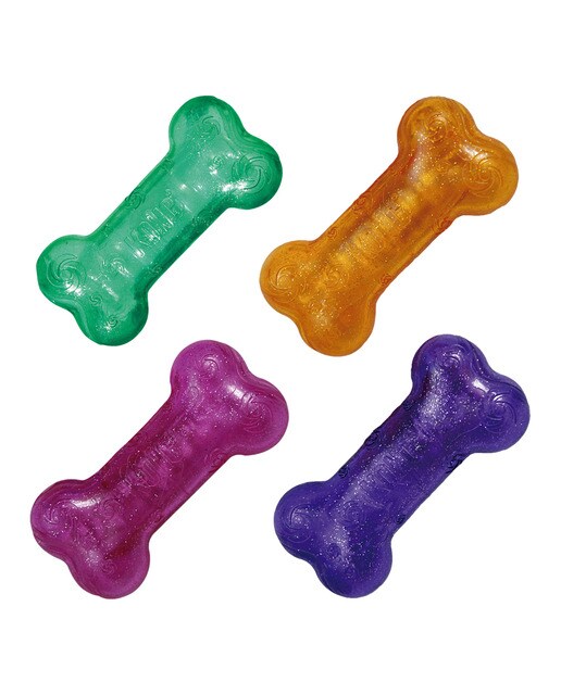 Kong - Hueso mordedor Kong para perros Squezz Crackle