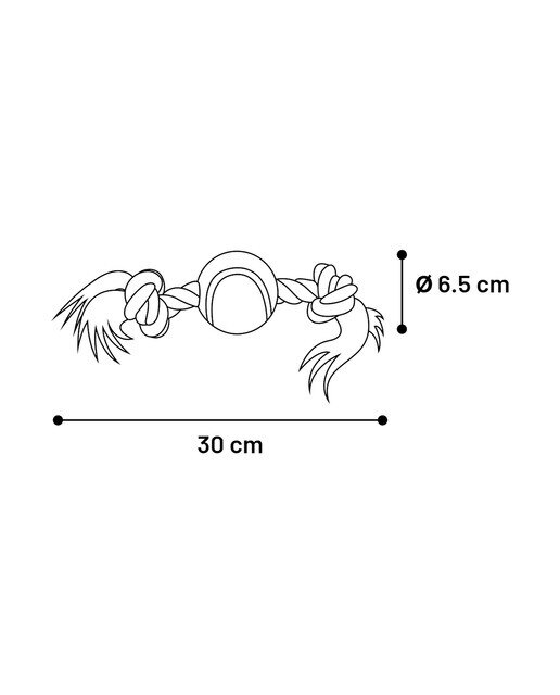 Juguete Flamingo para perros cordón Quinn con dos nudos Surtido-6