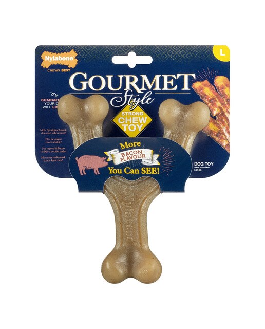 Hueso para perros Gourmet Style Nylabone bacon 2
