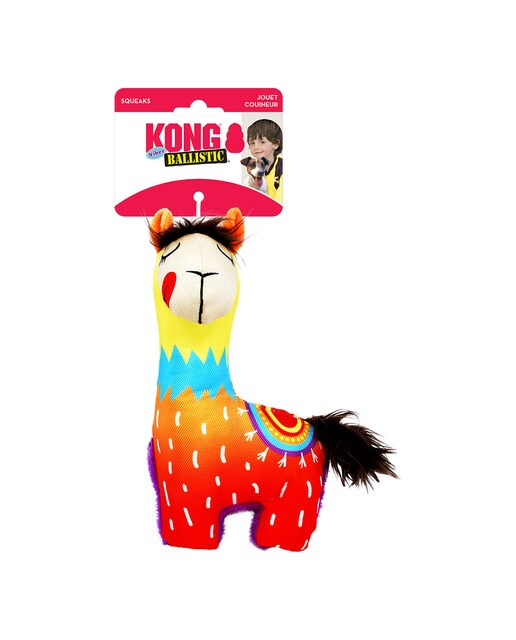 Kong - Juguete Kong para perros peluche llama Ballistic Vibez