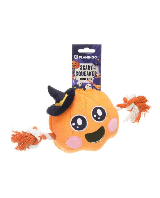 Juguete Flamingo para perros Thatcher calabaza Halloween Naranja-2
