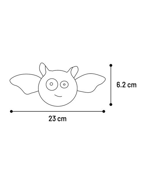 Juguete Flamingo para perros Cova Negro murciélago Halloween Negro-5