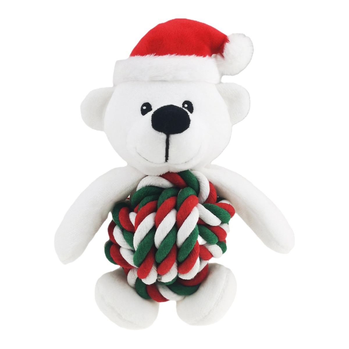 Fred & Rita – Juguete Fred & Rita para perros pelota cuerda oso. Marrón Talla 20 cm