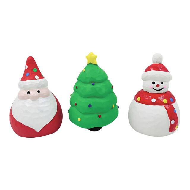 Juguete  Fred & Rita para perros set Santa Claus, árbol y muñeco de Navidad de látex con sonido