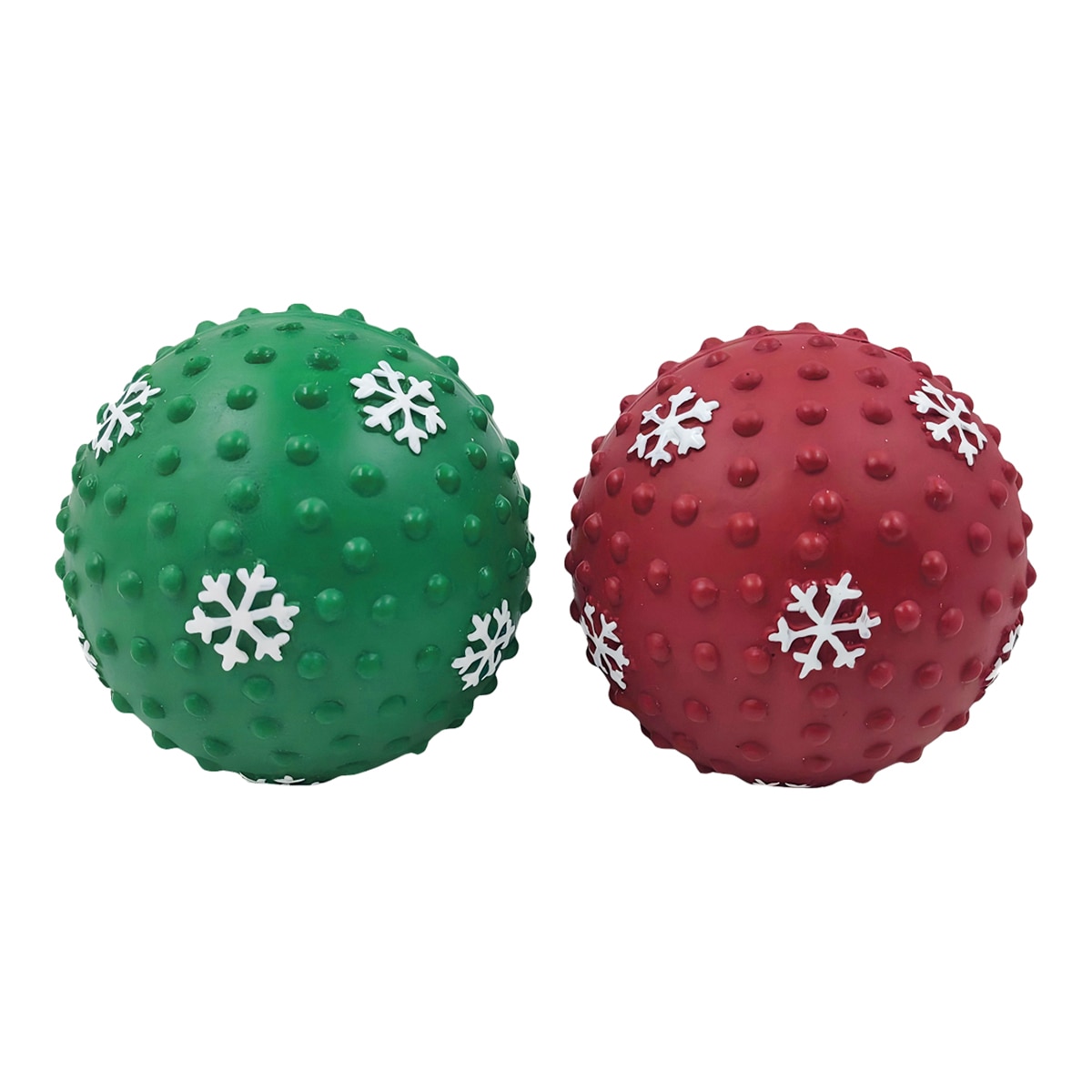 Fred & Rita – Juguete Fred & Rita para perros set de 2 pelotas de látex con sonido. Multicolor Talla 7 x 7 cm