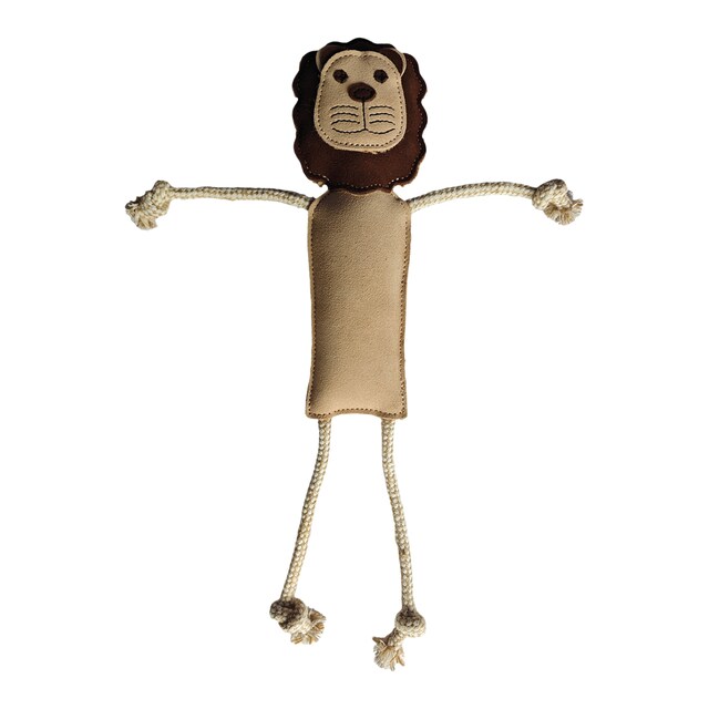 Imagen 0 de Juguete Fred & Rita para perros león de piel de ante con sonido