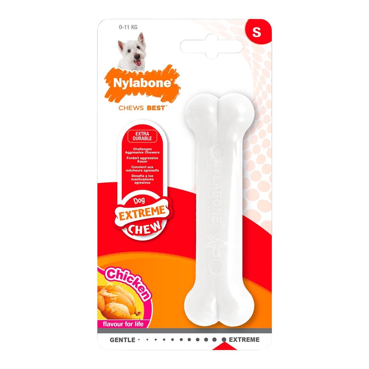 Imagen 1 de Juguete para perros Extreme Chew pollo Nylabone