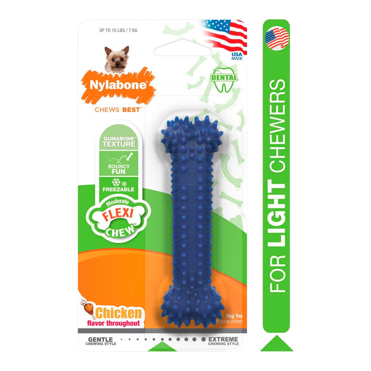 Imagen 1 de Juguete para perros Plaque Dental Chew Attacker Nylabone