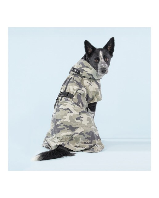 Impermeable Paikka para perros reflectante camuflaje Estampado-4
