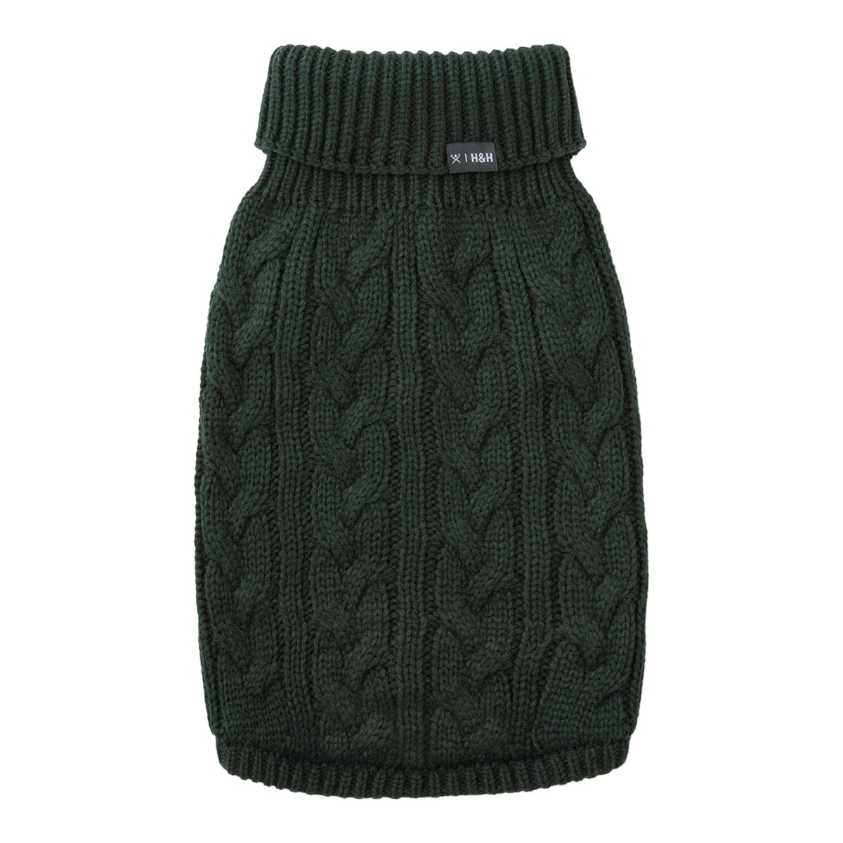 Hackett – Jersey Hackett para perros trenzado. Verde Talla 25 cm
