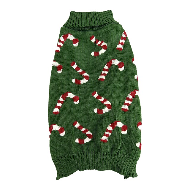 Jersey Fred & Rita para perros verde con bastones