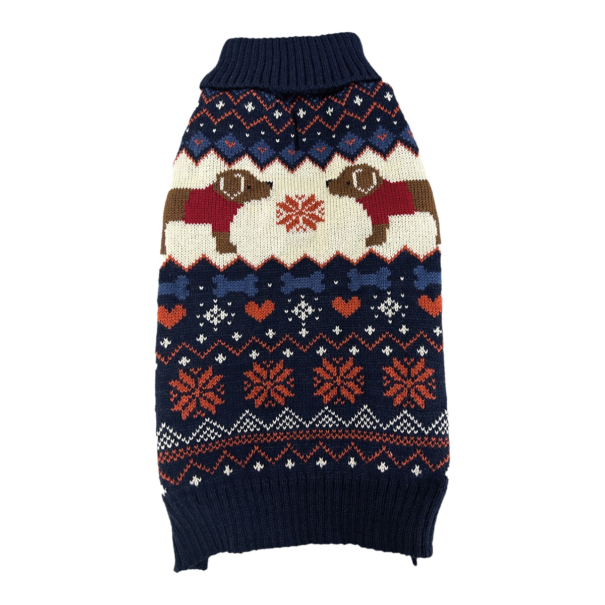 Fred & Rita – Jersey Fred & Rita para perros greca y perritos navy. Estampado L