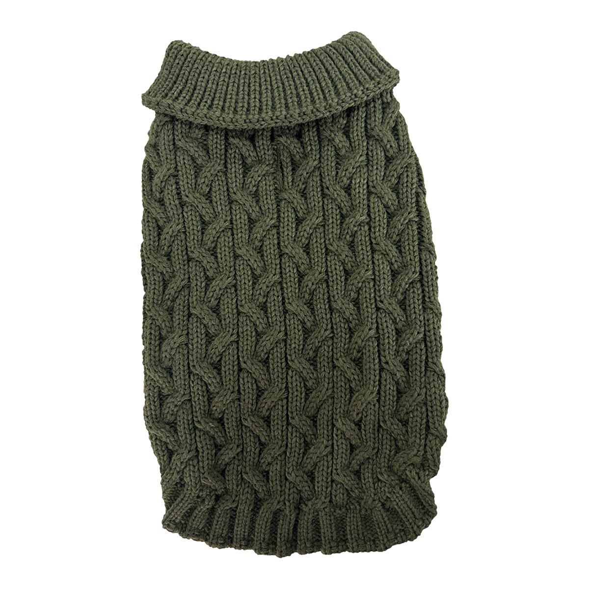 Fred & Rita – Jersey Fred & Rita para perros tricot trenzado grueso. Verde