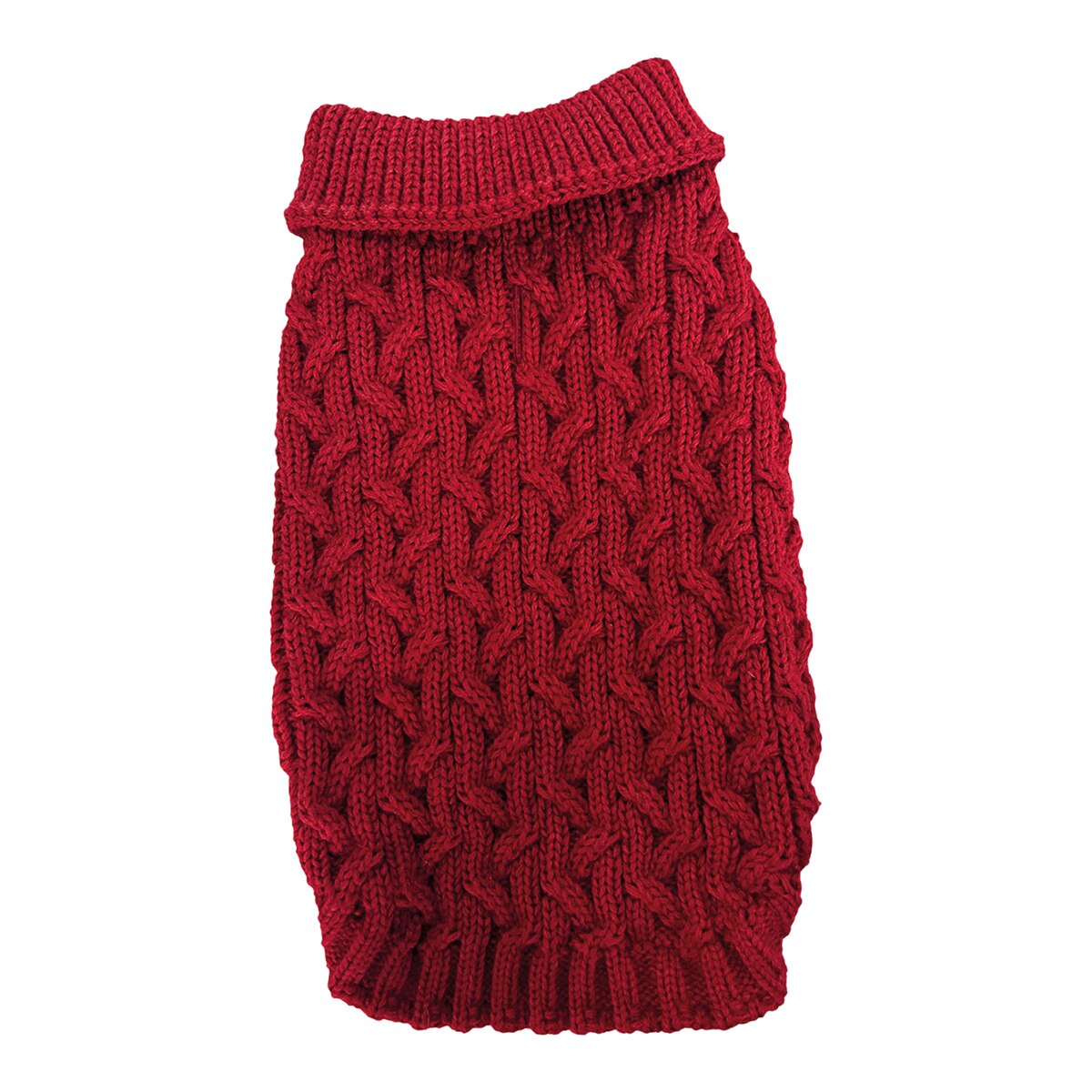 Fred & Rita – Jersey Fred & Rita para perros tricot trenzado grueso. Rojo