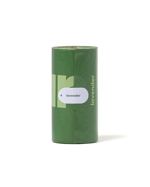 Recambio de bolsas Earth Rated para perros 8 rollos lavanda Verde-3