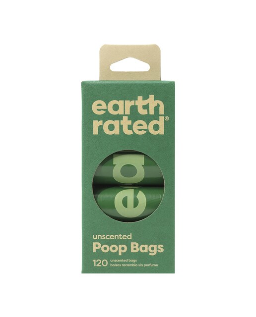 Imagen 0 de Recambio de bolsas Earth Rated para perros 8 rollos sin perfume
