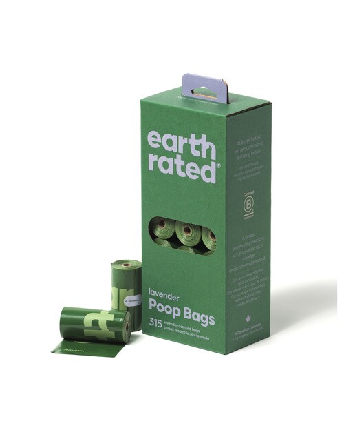 Display bolsas recambio Earth Rated para perros lavanda 21 rollos Verde-2