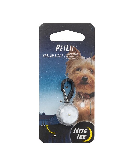 Led Nite Ize para collar de perro Blanco-3