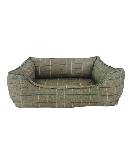 Cama Fred & Rita para perros y gatos tartán cojín memory foam