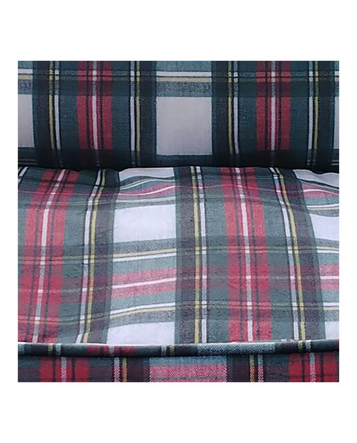 Imagen 2 de Cama Fred & Rita para perros y gatos colección tartán verde y rojo Estampado