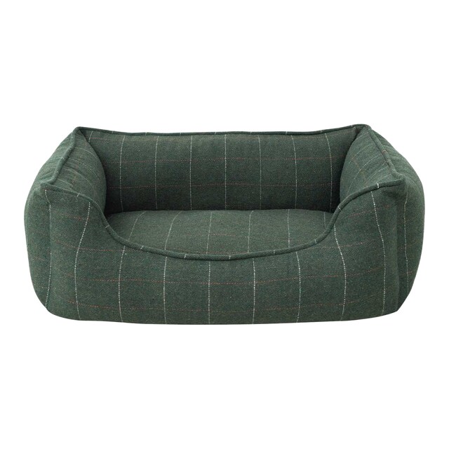 Cama Fred & Rita para perros y gatos colección tweed verde