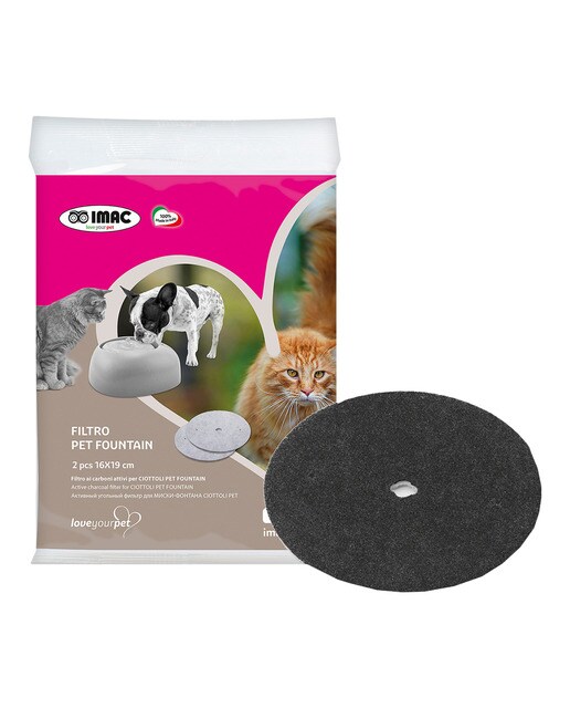 Imac - Filtro fuente para gatos y perros Imac 2 uds