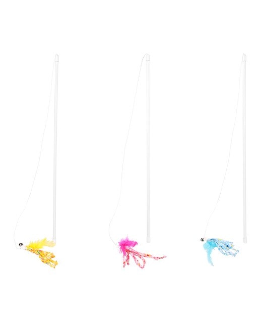 Flamingo - Juguete Flamingo para gatos caña con plumas