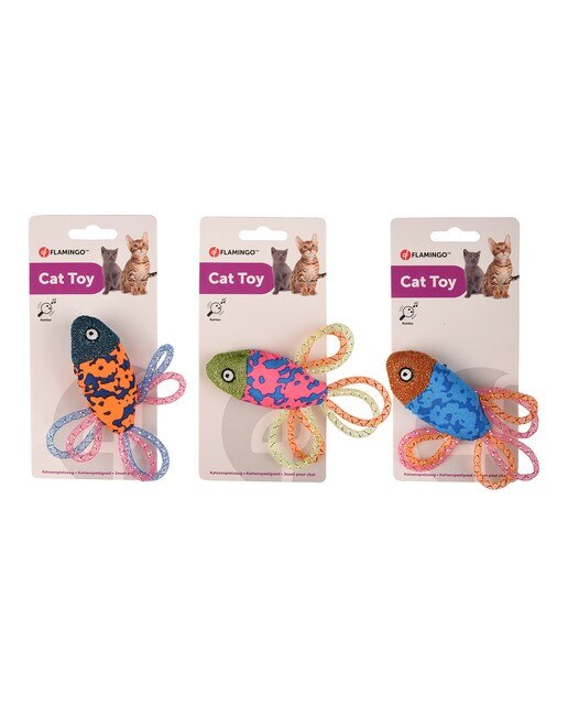 Juguete Flamingo para gatos pez Asli Surtido-6