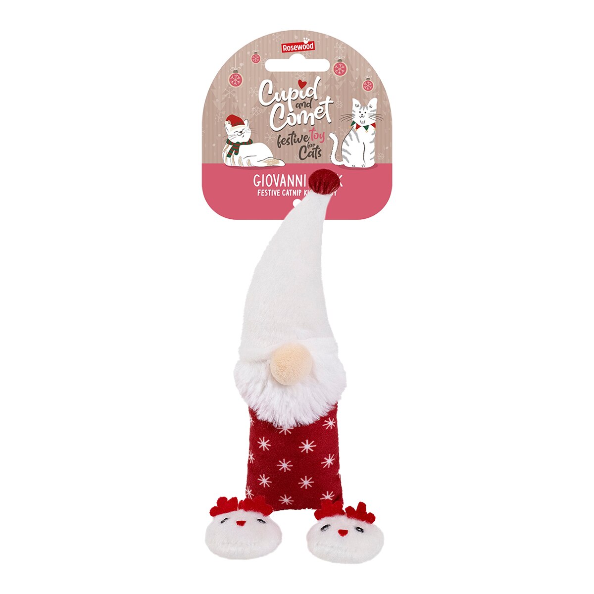 Juguete Rosewood para gatos Giovanni Gonk Rojo / Blanco-2